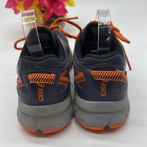 Asics Trail Scout 2 Black and Orange Athletic Shoes with Breathable Mesh Size 8 - Picture 3 of 7